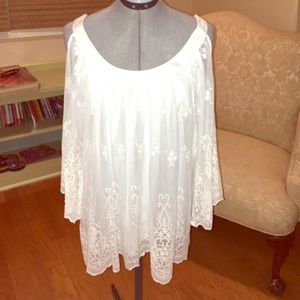 Cold shoulder fairy blouse