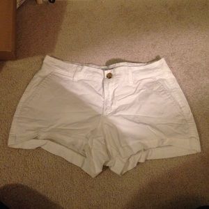 White twill shorts!