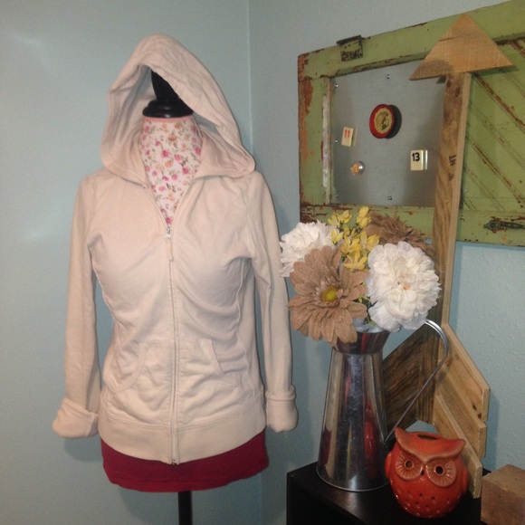 Tan zip up jacket sweater