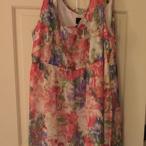 Long maxi dress chiffon with underlining
