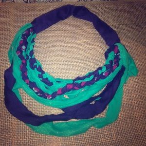 50 shades of blue remnants scarf