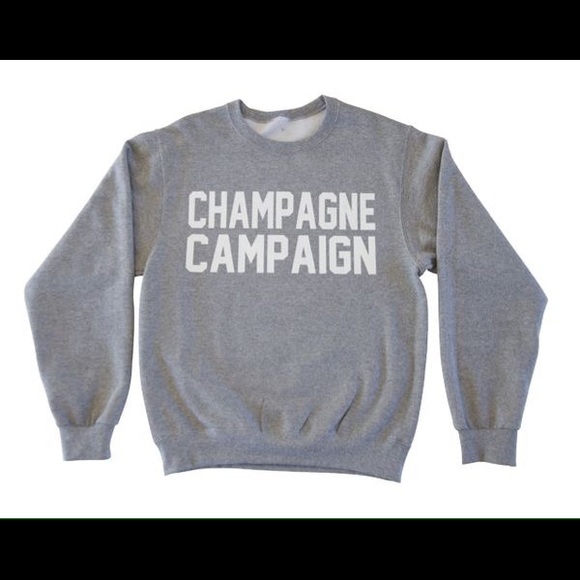 Private Party Sweaters - Private Party Champagne campaign Sweatshirt Gray