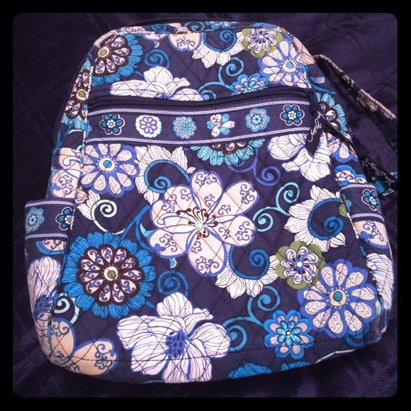 Vera Bradley Mod Floral Blue Backpack
