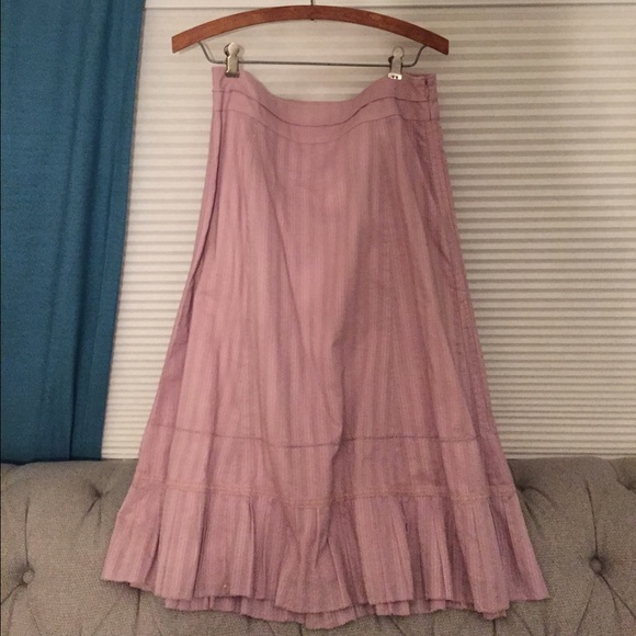 J Crew long pink skirt - old school