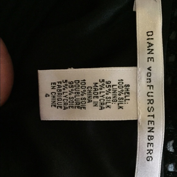 Vintage Diane von Furstenberg Black Silk Dress - Picture 4 of 4