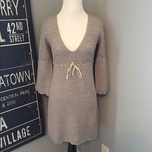 Gray Sweater Dress