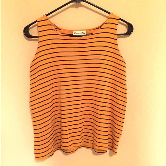 Christian Dior striped tank top size M