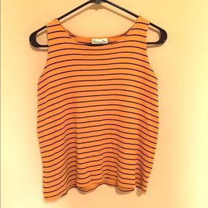Christian Dior striped tank top size M