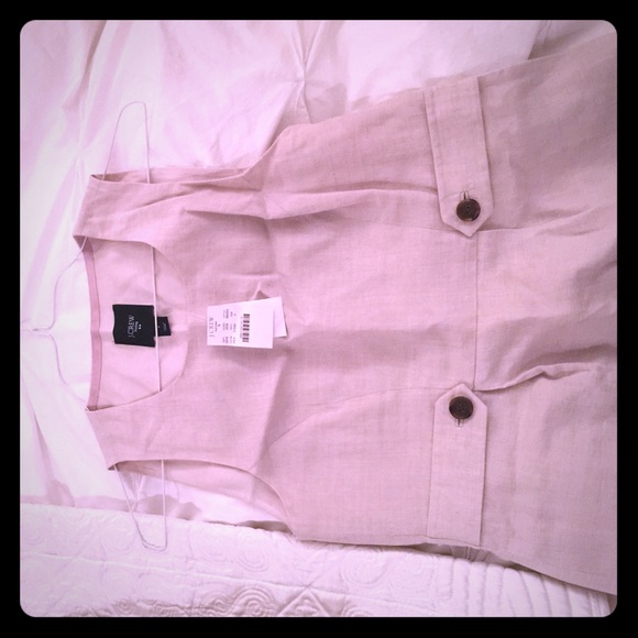 Linen J Crew Factory Dress. NWT