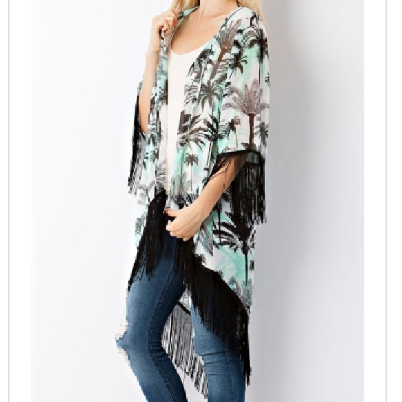 🌟 Tropical print open cardigan 🌟 - Sizes: S M L - Picture 2 of 2