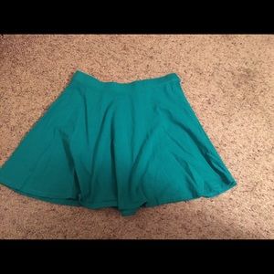 Forever21 teal skater skirt