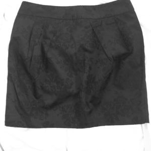 Forever 21 Black Floral Skirt
