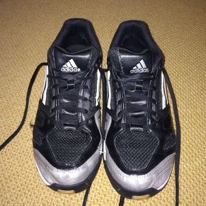 Black Adidas volleyball shoes