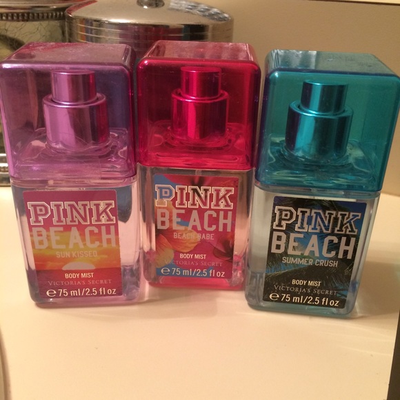 Set of 3 Pink Beach collection perfumes