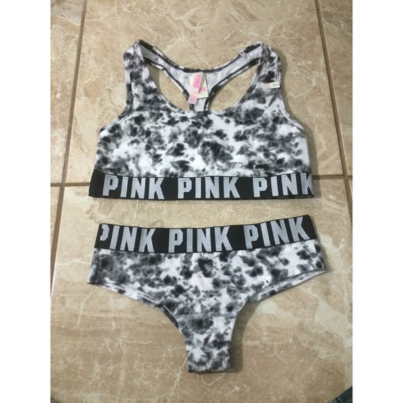 PINK Victoria's Secret Other - Vs Pink Logo Sports Bra & Panty