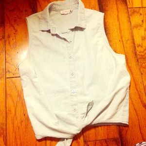 Cotton On sleeveless chambray top