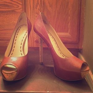 Brown Enzo Angiolini stiletto heels
