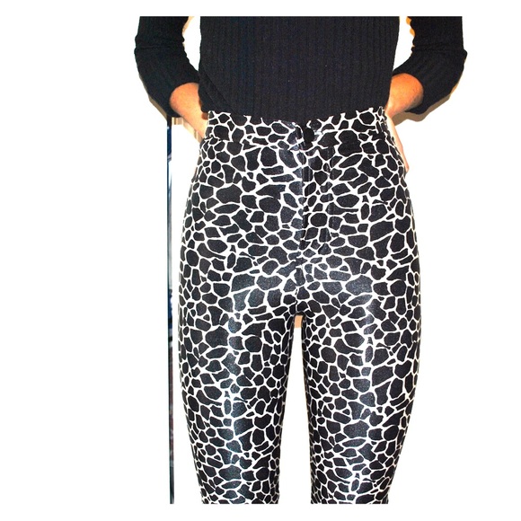 American Apparel B&W Girrafe Disco Pants