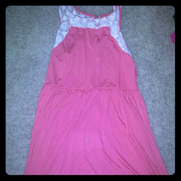 Coral spring time dress