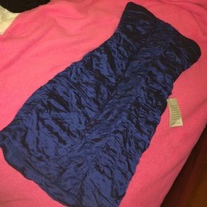 Royal Blue Strapless Dress