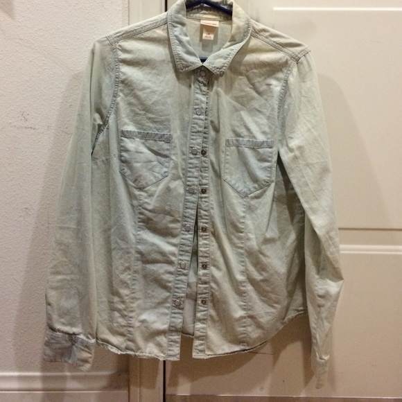 Jean button up shirt