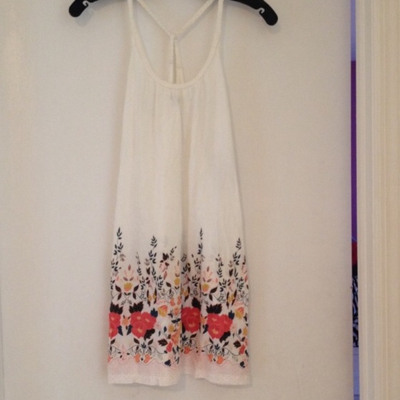 Cream floral dress