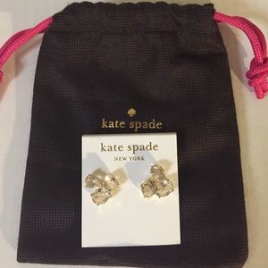 Kate Spade Crystal Cluster Earrings. Never Worn!