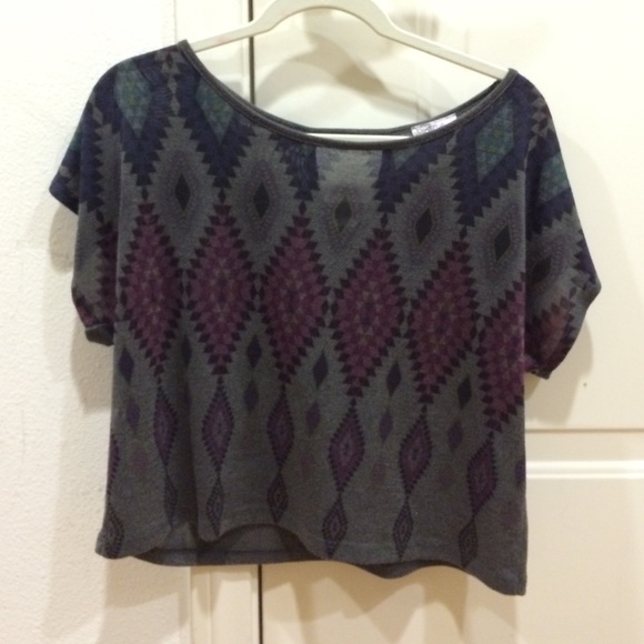 Aztec themed crop top