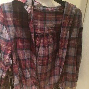 Ride or die pink purple flannel