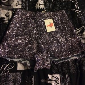 sequins shorts