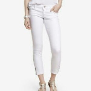 Express white ankle skinny jeans Size 6