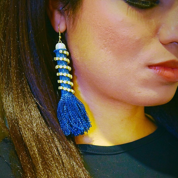 Denim Flashback Earrings ! - Picture 3 of 4