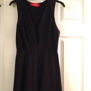 Akira black open front dress
