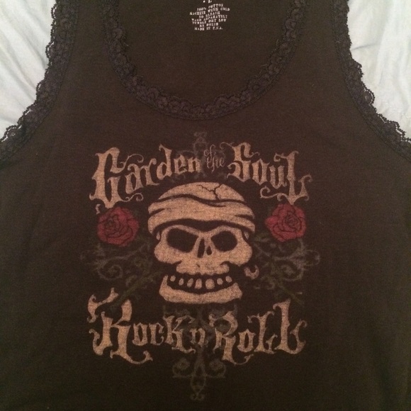 lucky brand skull tank