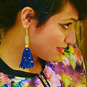 Denim Earrings !