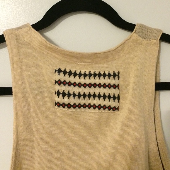 Western Printed Button Down Sleeveless Vest - Picture 3 of 3