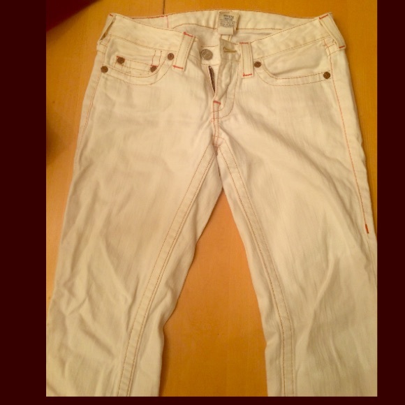 True religion white jeans