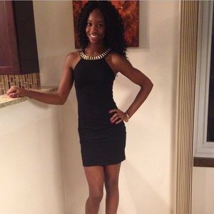 Black Racerback Bodycon dress