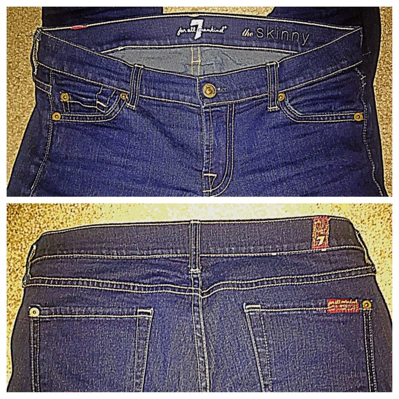 7 for all mankind skinny jeans (jeggings) size 25 - Picture 4 of 4