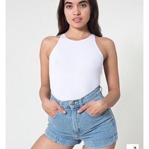 American Apparel high waisted Jean Short brand new