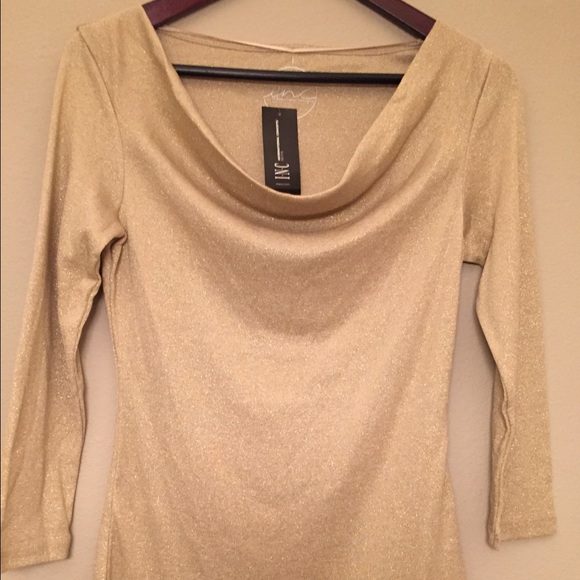 INC Gold Top - Picture 2 of 3