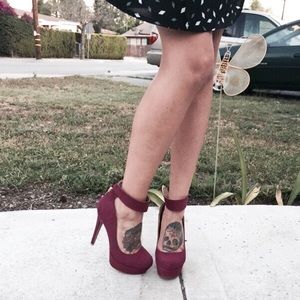 Charlotte Russe Ankle Strap Stiletto High Heel