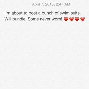 NEW AND ALMOST NEW SWIM SUITS