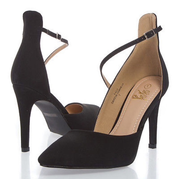 Pointy Toe D'orsay Mary Jane Stiletto Heel Pump
