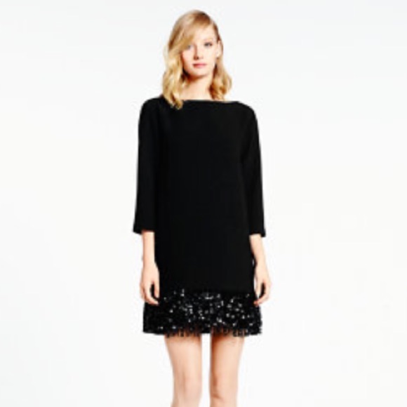 Sequined fringe mini dress
