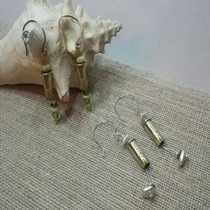 "22" Gauge Bullet Earrings