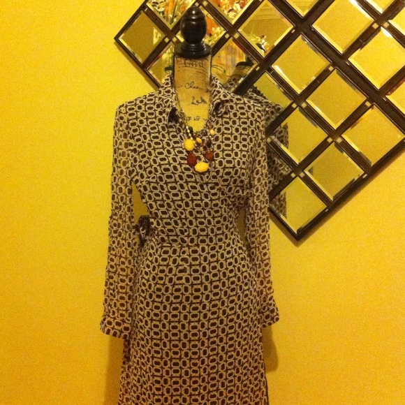 Silk wrap dress