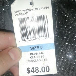 Wallflower Grey Sparkly Skinny Jeans