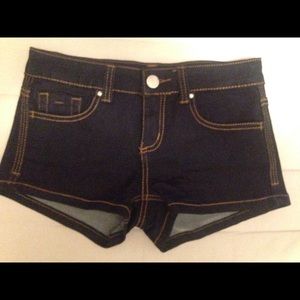 Dark denim shorts