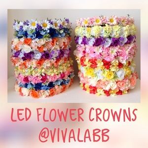 flower crowns with LED lights!